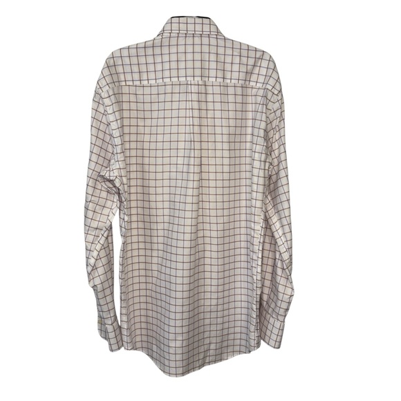 Peter Millar Nanoluxe shirt button down plaid sz M long sleeves 100% cotton - Picture 9 of 10